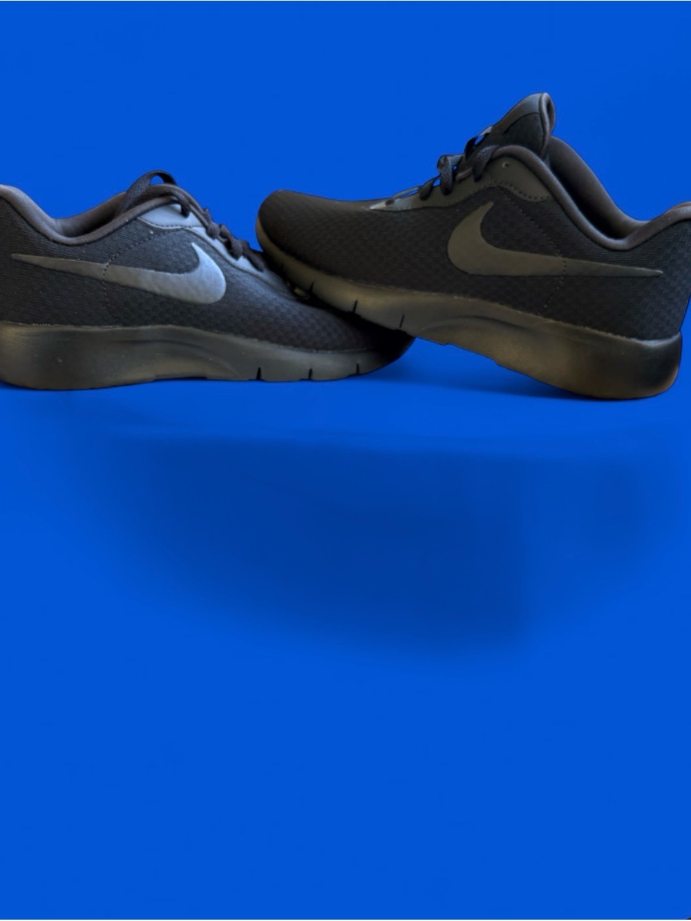 Nike Black Mesh Swoosh Running Shoes